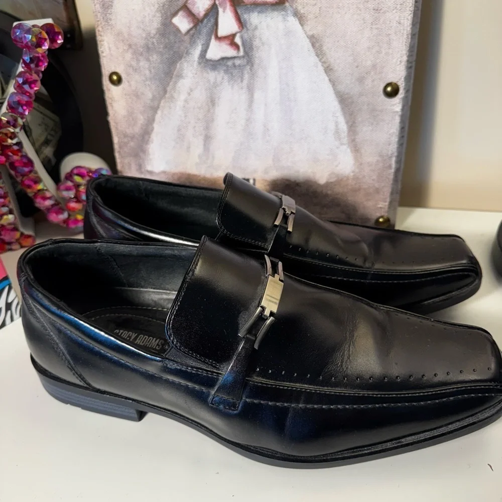 Stacy Adam’s Elegant Black Leather Men's Loafers